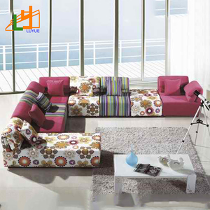 Moderno salón colorido muebles de tela para <span class=keywords><strong>el</strong></span> hogar, <span class=keywords><strong>bar</strong></span> nuevo modelo sofá esquinero - Product Image 1