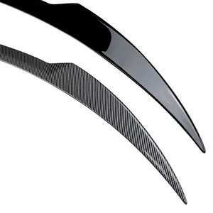 Alerón para Tapa de Maletero Trasero para <span class=keywords><strong>Alfa</strong></span> <span class=keywords><strong>Romeo</strong></span> <span class=keywords><strong>Giulia</strong></span> Sedán 2015-2023 Aspecto de Carbono/Negro Brillante Lip Divisor de Portón Trasero Plástico ABS - Product Image 3