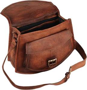 Sacs à bandoulière en cuir marron faits à la main de qualité supérieure pour femmes sacs à main et sacs à main durables pour un usage quotidien - Product Image 4