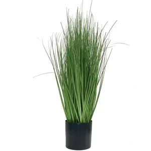 China Factory direct sale Faux plastic pampas grass artificial bonsai flowers green plant for decoration