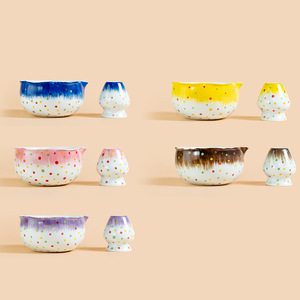 Juego de Matcha Niden, Tazón de Porcelana con Degradado Rosa, Filtro y 100 Varillas de Batido, Origen Dehua, Calidad de Primera Clase para la Ceremonia del Té - Product Image 2