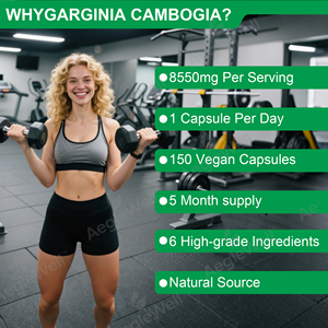 Aeglewell Capsules d'extrait pur de Garcinia Cambogia 100% <span class=keywords><strong>pour</strong></span> gérer les envies alimentaires <span class=keywords><strong>Meilleur</strong></span> bloqueur de glucides <span class=keywords><strong>pour</strong></span> les femmes et les hommes <span class=keywords><strong>pour</strong></span> contrôler le poids - Product Image 3