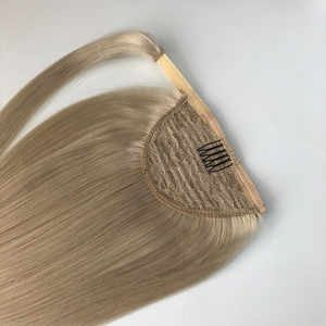 Support OEM/ODM – Extension de queue de cheval bouclée en cheveux humains Remy 100 % indiens, à clipser, <span class=keywords><strong>marron</strong></span> foncé, qualité supérieure, en vrac - Product Image 3
