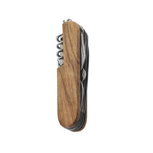 Shero para navaja de bolsillo multifuncional <span class=keywords><strong>suiza</strong></span> con mango de madera herramienta plegable llavero para caza almacenada - Product Image 3