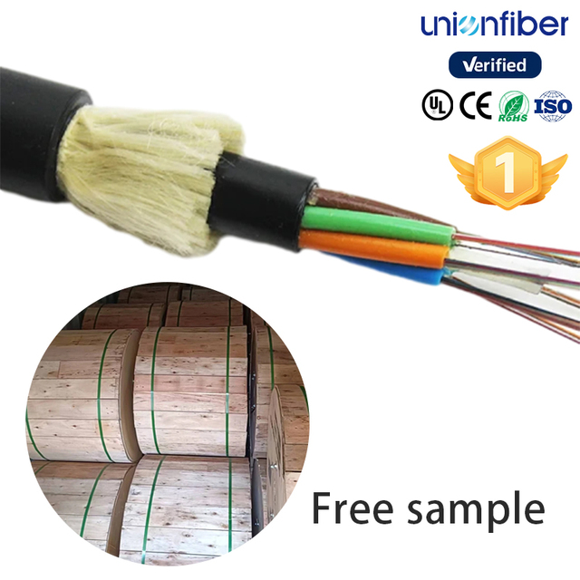 Fibra Optica 12 24 48 hilos ADSS Span 200 adss 2 4 core 6 24 48 96 hilos 4km Single/Double Jacket ADSS/ASU Fibre Optic Cable