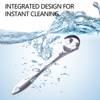 Usine Offre Spéciale sourire visage hygiène buccale langue revêtement brosse de nettoyage en gros grattoir à langue en acier inoxydable