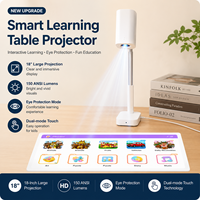 Nouvelle conception compacte, projecteur de table intelligent pour enfants avec écran tactile 4K 720P, apprentissage à domicile, auto-apprentissage et divertissement à domicile