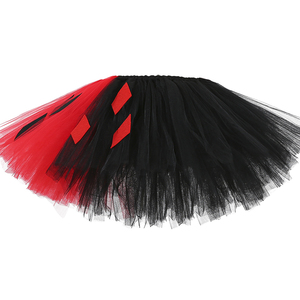 Halloween Personality Kids Costume Superhero <span class=keywords><strong>Quinn</strong></span> gonna Tutu rossa e nera per bambina - Product Image 2