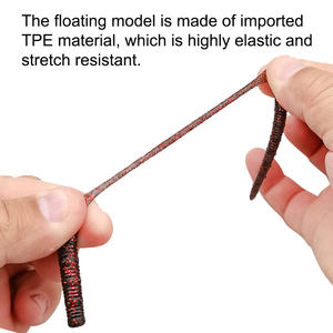 Leurre souple en plastique LureStorm 12,5 cm/3 g, leurre de pêche artificiel en <span class=keywords><strong>TPE</strong></span>/PVC, vers de terre, leurres souples coulants/flottants - Product Image 5