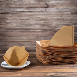 Filtres à café coniques jetables résistants à la chaleur # 1 # 2 paquets de <span class=keywords><strong>200</strong></span> filtres à café en pâte de bois vierge 58 g/m² pour 2 à 4 tasses (pour préparation par infusion) - Product Image 5