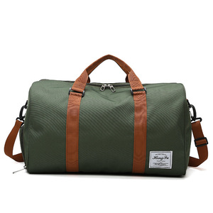 Vintage Contrast Strap Sports Duffel <b>Bag</b> Large Capacity Gym <b>Bag</b> Portable Weekend Overnight Travel Handbag With Detachable - Product Image 3