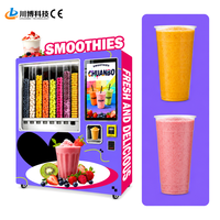 Meilleures ventes, nouvelle arrivée, machine distributrice de smoothies frais automatique, multi-paiements, haute performance, conviviale pour les utilisateurs, usage commercial