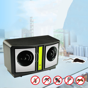 Trong nhà kho nhà loa kép pin xách tay Pest Repeller siêu âm muỗi, gián, nhện, chuột Repellent - Product Image 3