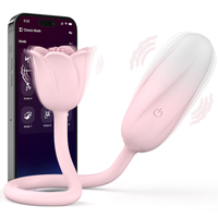 Tragbarer Rosenförmiger Umweltfreundlicher Silikon-Vibrator Klitoris G-Punkt Brustwarzen-Stimulation 10 Frequenzen USB Aufladbar IPX6 40dB
