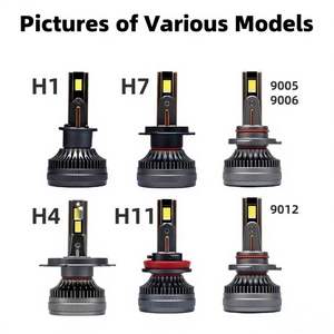 Phare LED C2 en tube de cuivre 3570 6000K, lampe automobile H1, lumière bleue, puce CSP, faisceau bas, haute puissance 68W 4000 Lumens, ajustement universel - Product Image 6