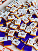 Jeu de Mahjong Égyptien, Tuiles de Mahjong Américaines, Mahjong en Acrylique, Ensemble de Mahjong Artistique
