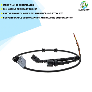 1J0927903R sol ön ABS hız sensörü elektrik kablosu koşum Audi A3 8L için Golf MK4 Bora Beetle için uyumlu - Product Image 4