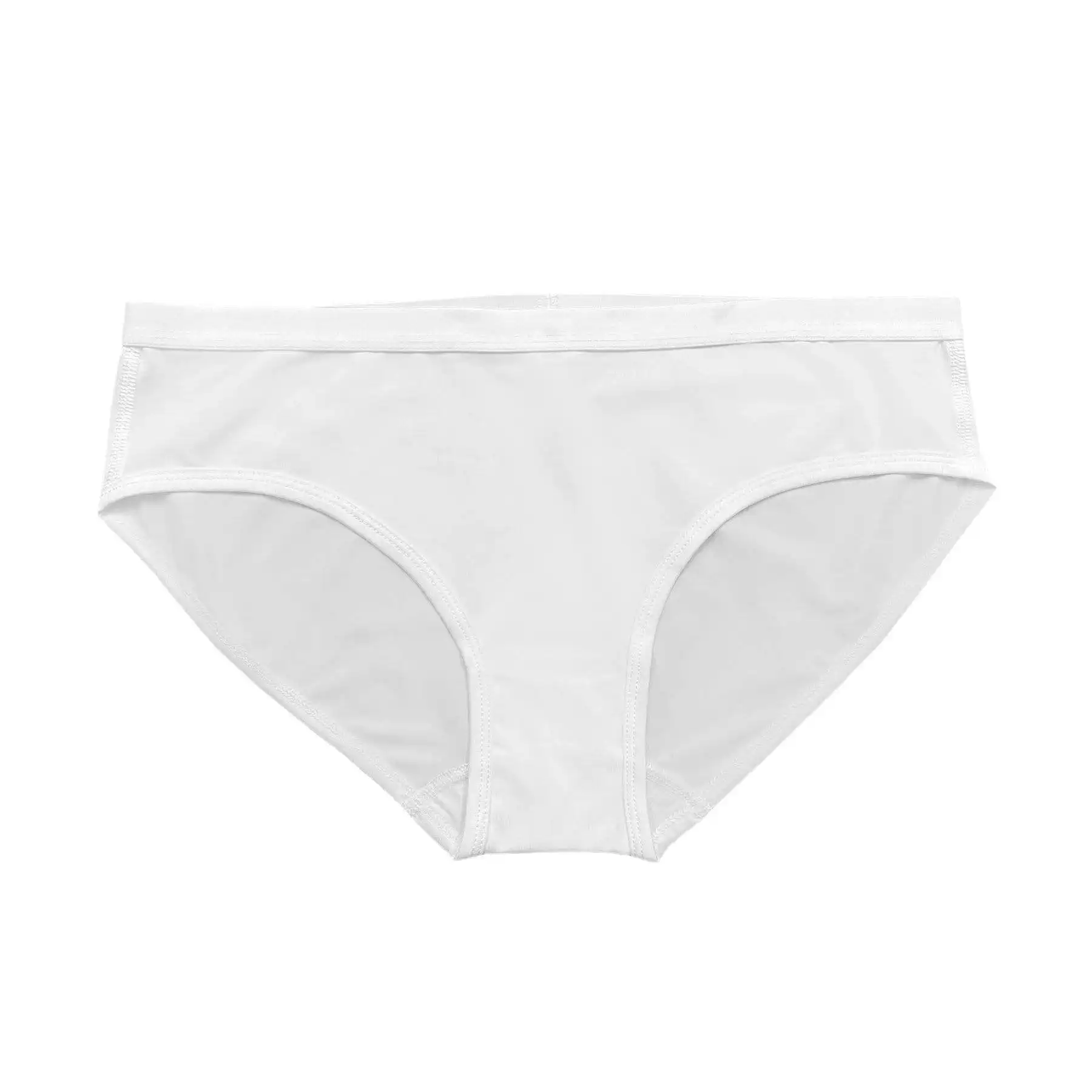 Cueca boxers feminina de poliéster, subolmação branca, 100%