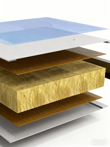 Paneles Sándwich de Lana de Roca Ignífugos e Impermeables Personalizados de Fábrica para <span class=keywords><strong>Placas</strong></span> Superiores de Paredes Interiores - Product Image 2