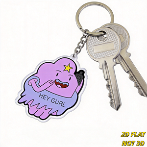 Llavero de acrílico de monstruo morado con walkie-talkie, estilo gótico, para bolso y llavero, accesorio para Meme y Anime - Product Image 5