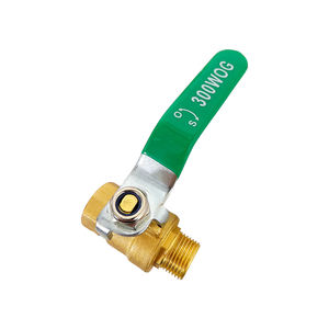 Válvula de bola de latón macizo de fabricación china de 1/2'' para corte de gas/agua en tuberías de gas y compresores de aire - Product Image 3