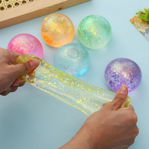 Nouvelle Balle Anti-Stress en Poudre de Maltose Dorée de Haute Qualité, Jouet à Presser en Maltose, Balle de Décompression à Rebond Lent et Colorée - Product Image 1