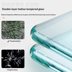 Fenêtre à battant en aluminium à rupture de pont thermique Foshan, système 90, verre trempé pour salle de bain, chambre, salon, balcon fermé - Product Image 5