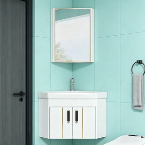 Excelente Gabinete <span class=keywords><strong>de</strong></span> Baño Triangular <span class=keywords><strong>de</strong></span> Pared, Resistente a la Humedad y Duradero, con <span class=keywords><strong>Lavabo</strong></span>, <span class=keywords><strong>de</strong></span> Gran Calidad - Product Image 1