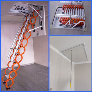 <span class=keywords><strong>Tijera</strong></span> <span class=keywords><strong>de</strong></span> extensión telescópica para techo interior <span class=keywords><strong>de</strong></span> alta calidad, escalón <span class=keywords><strong>de</strong></span> <span class=keywords><strong>aluminio</strong></span>, <span class=keywords><strong>escalera</strong></span> plegable moderna para techo - Product Image 5