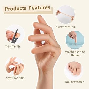 Protège-doigts en <span class=keywords><strong>silicone</strong></span> 2*4cm anti-dérapant Protège-doigts en <span class=keywords><strong>silicone</strong></span> pour l'artisanat - Product Image 6