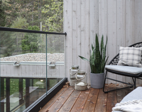 Pour Superhouse balustrade en verre sans cadre en alliage d'aluminium U Channel porte et fenêtre en verre trempé pour balcon