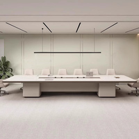 Grande table de formation pour bureau ou salle de conférence Combinaison de chaises longues moderne et simple Grande table