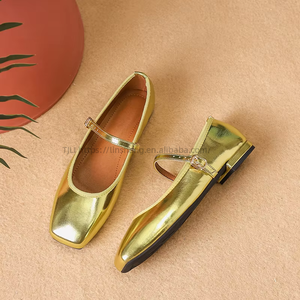 Zapatos de ballet retro europeos y americanos para mujer, nuevos, de boca baja, estilo hada, con un toque delicado, planos, tipo Mary Jane, para primavera y otoño. - Product Image 4