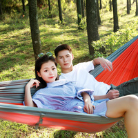 Bestseller Outdoor Multifunktions Leichte 2-Personen-Fallschirm-Nylon-Hängematte mit Moskito netz und 200kg Kapazität für Camping