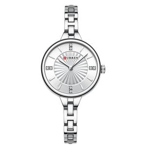 Montre minimaliste pour femme en diamant de luxe léger, très vendue, 30 mm, verre, aiguille, alliage, bracelet en acier inoxydable, étanche - Product Image 3