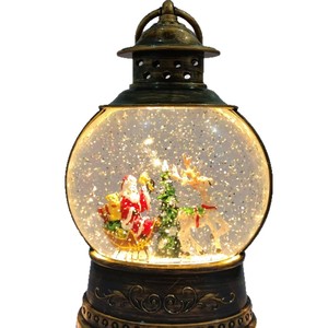 Yuglow Grande Ornamento Ovale a Forma di Pupazzo di Neve, Luce per Albero di Natale Alimentata via USB con Effetto Neve e Musica, Regalo di Natale - Product Image 5