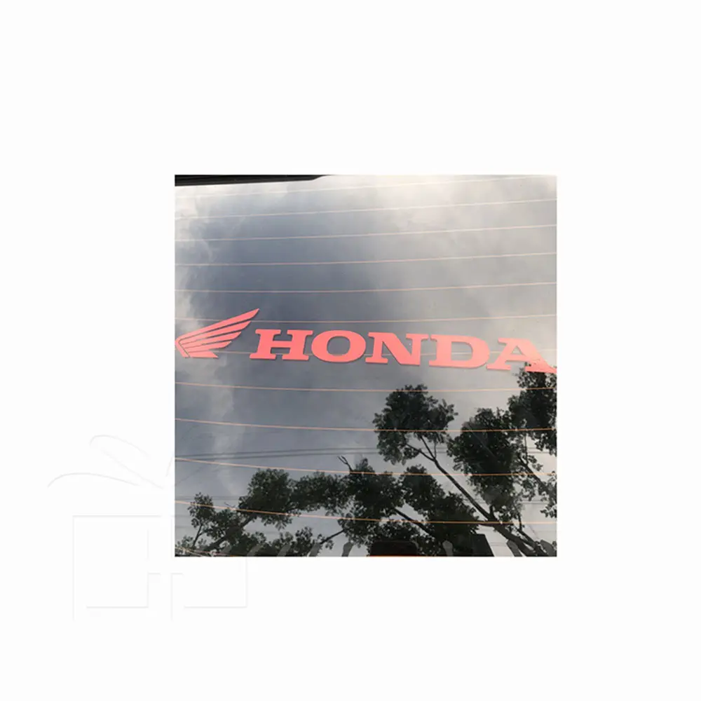 Logo Kustom Transfer Die Cut Stiker Jendela Anti UV Vinyl Mobil Stiker