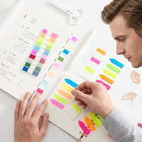 Notes autocollantes colorées personnalisées en PET de forme personnalisée pour les signets de marqueurs de page