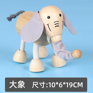 Venta directa de fabricantes de simulación de madera, muñecos de animales pequeños de granja forestal, juguetes cognitivos de educación temprana - Product Image 6