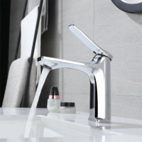 Robinet de lavabo ELOILO pour salle de bain, eau chaude et froide, anti-éclaboussures, avec cartouche en céramique