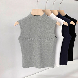 Best Quality Casual Versatile Crew Neck Sleeveless <b>Slim</b> Fit Pullover Regular Tank Tops Breathable Anti-Pilling 100% Polyester - Product Image 6