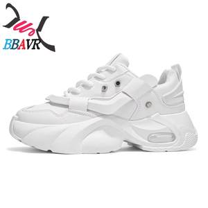 Zapatillas deportivas de estilo coreano, nuevas, versátiles, transpirables, con suela gruesa, con cordones, de otoño, a la moda, para jóvenes, de gran venta, que aumentan la altura. - Product Image 2
