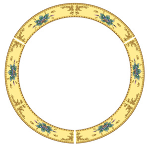 Assiettes à dîner en porcelaine d'Indonésie de 9,25 pouces, motif de fruits, avec décalcomanie de fraises, vaisselle en céramique fine, vente en gros - Product Image 1