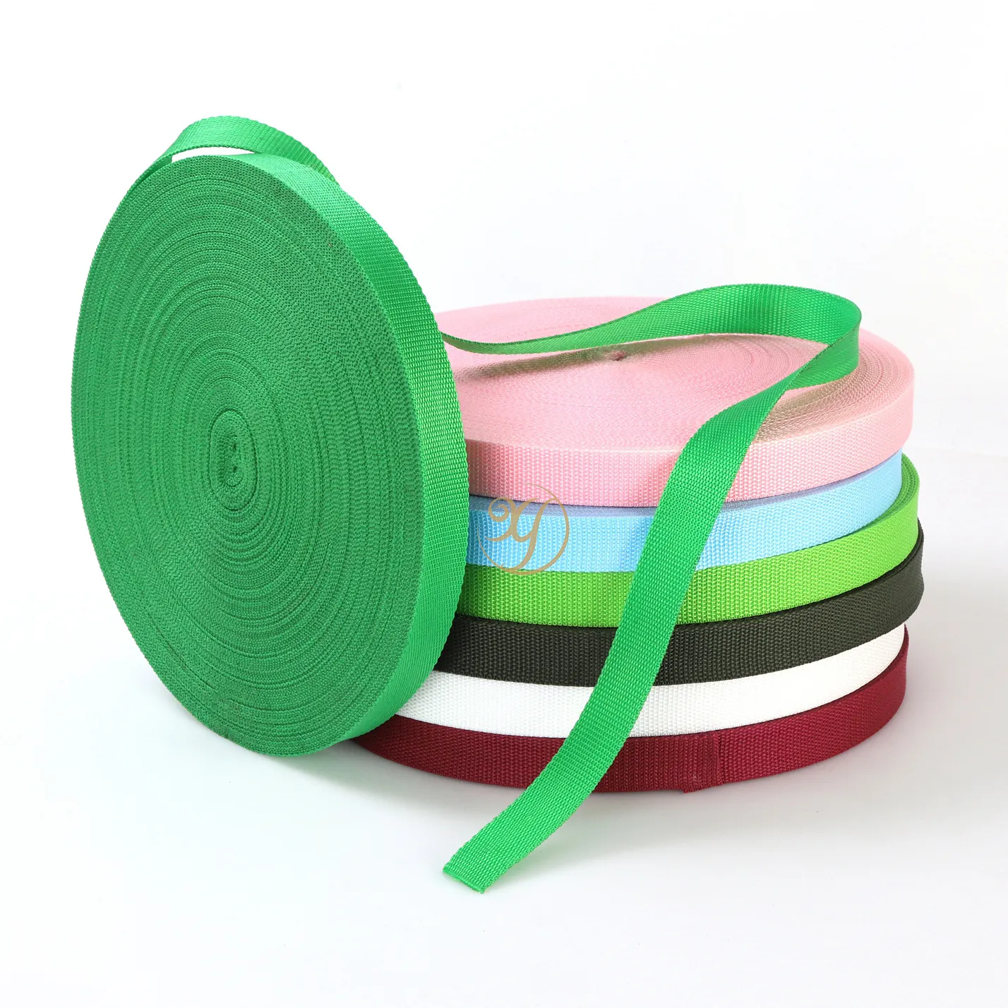 Cintura in tessuto multicolore con fettuccia ad alta resistenza in materiale PP
