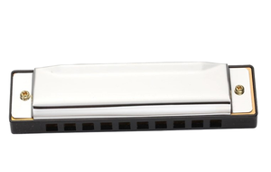 Armónica Profesional de 10 Orificios para Niños, Juguete Musical Plateado, Cuerpo de Resina ABS y Metal, Diatónica <span class=keywords><strong>Kongsheng</strong></span>, 3+ Años, Recuerdos - Product Image 4