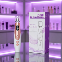 Stylo perceuse à ongles sans fil rechargeable USB 2000 mAh, léger et portable, pour manucure et pédicure, avec 10 embouts