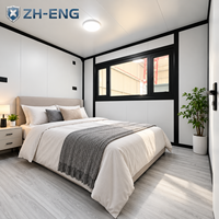 Maison conteneur préfabriquée de haute qualité, extensible, ignifuge, écologique, étanche et durable, 20, 30 ou 40 pieds, 2 à 4 chambres