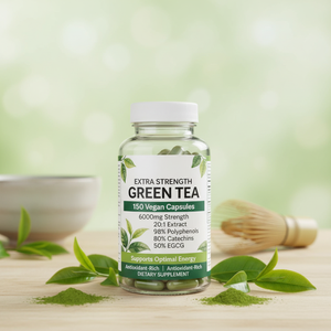 Capsule di Estratto di Tè Verde di Alta Qualità, 95% Polifenoli, 75% Catechine, 50% EGCG - Product Image 2