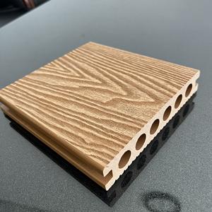 Disponible en varios colores Excelente rendimiento físico Cubierta de madera sintética Cubierta compuesta de plástico en relieve Cubierta hueca WPC - Product Image 6