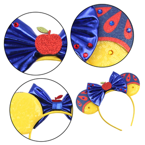Hàng Mới Thời Trang Chuột Tai Tóc Phụ Kiện Dễ Thương Phim Hoạt Hình Sequin Bow Chuột Tai Headband Cho Đảng - Product Image 6
